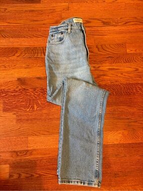 Abercrombie The 90s ultra high rise straight size 27 curve love